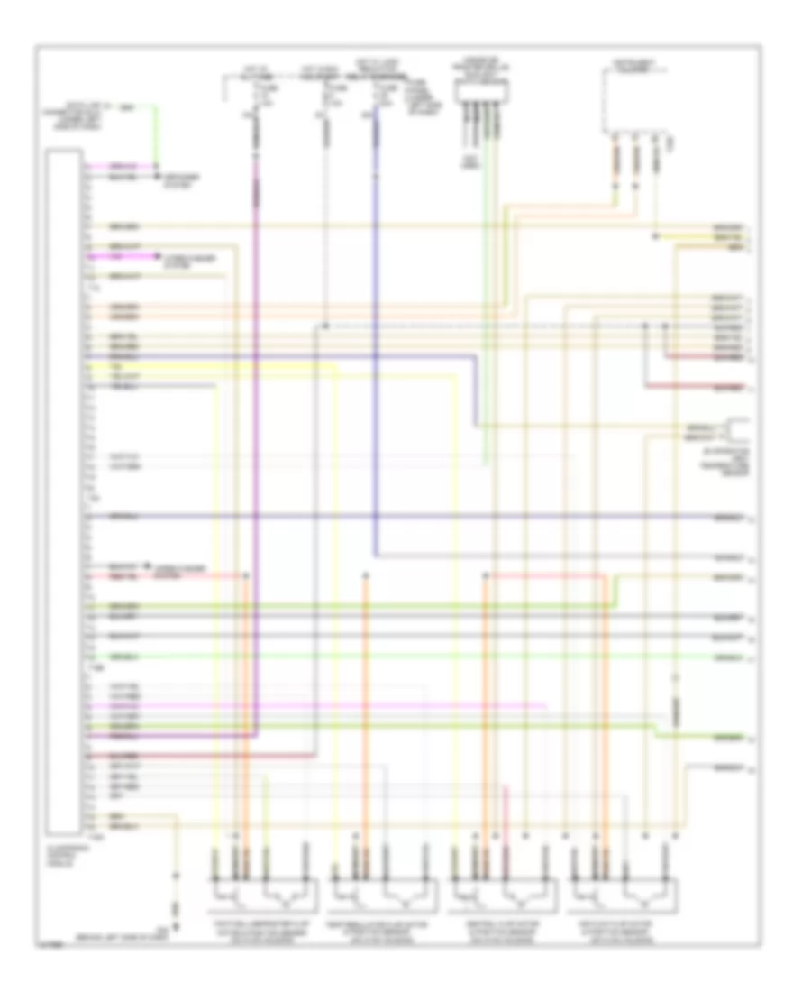 1.8L Турбо, Электросхема кондиционера (1 из 2) для Volkswagen Passat GL 2004