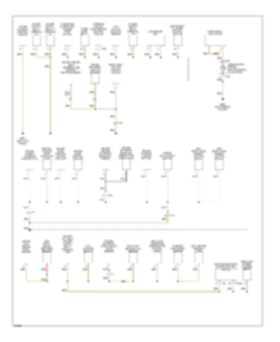 Ground Distribution Wiring Diagram 1 of 4 for Volkswagen Beetle Turbo 2012