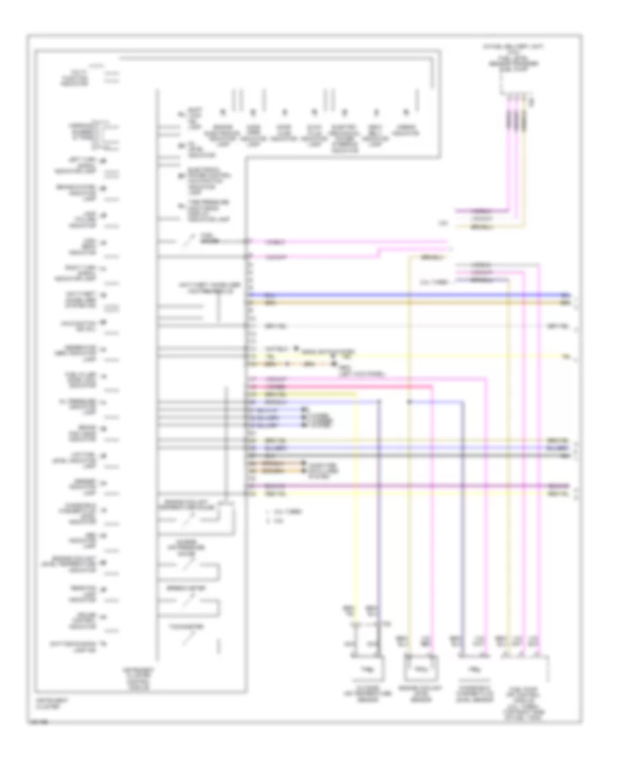 Instrument Cluster Wiring Diagram 1 of 2 for Volkswagen Beetle Turbo 2012