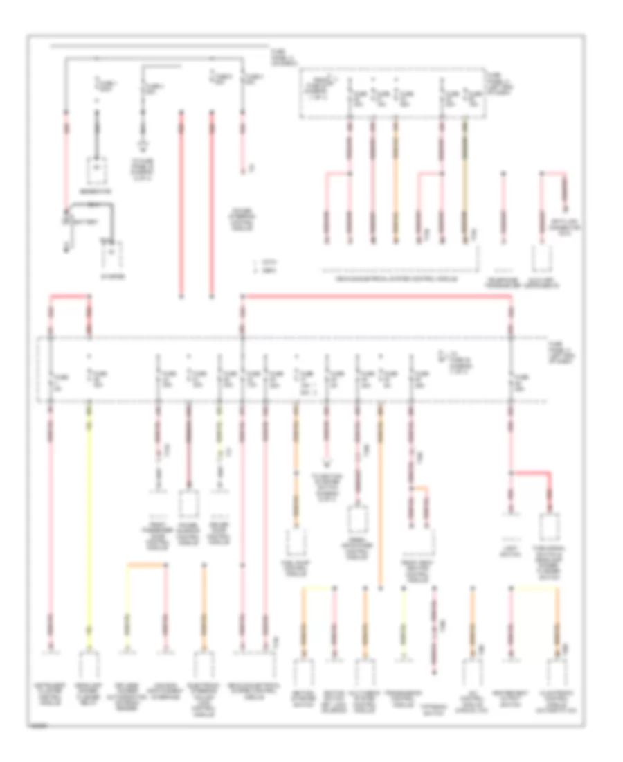 Power Distribution Wiring Diagram 1 of 4 for Volkswagen Beetle Turbo 2012