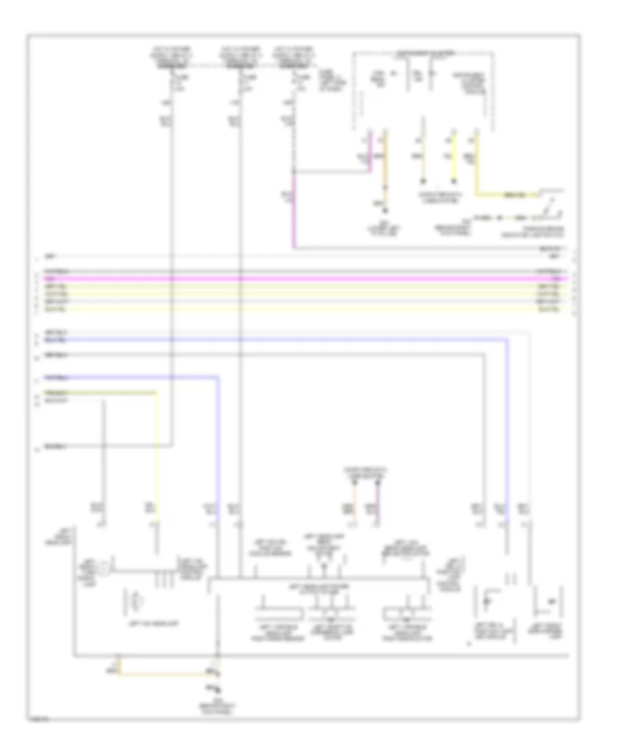 Headlights Wiring Diagram, with HID Headlamps (2 of 3) for Volkswagen Jetta Hybrid SE 2014