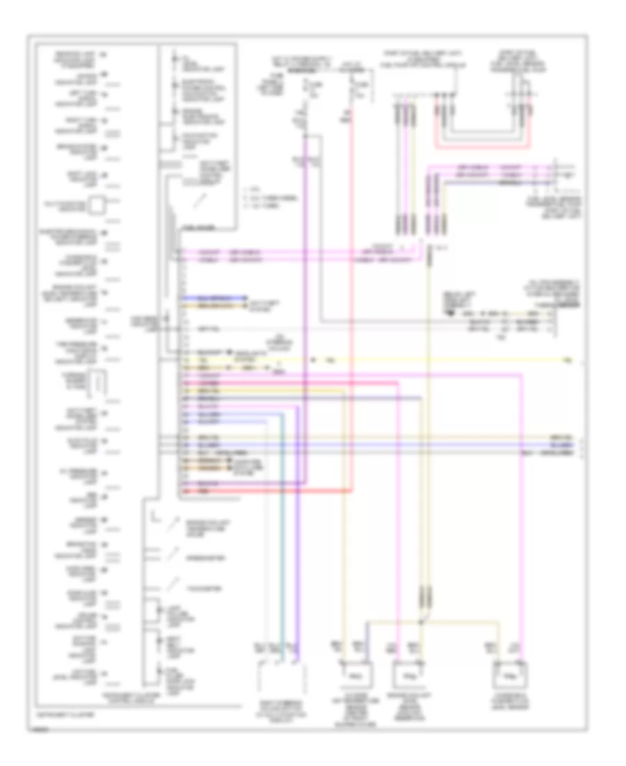 Instrument Cluster Wiring Diagram with Low Equipment 1 of 2 for Volkswagen Jetta Hybrid SE 2014