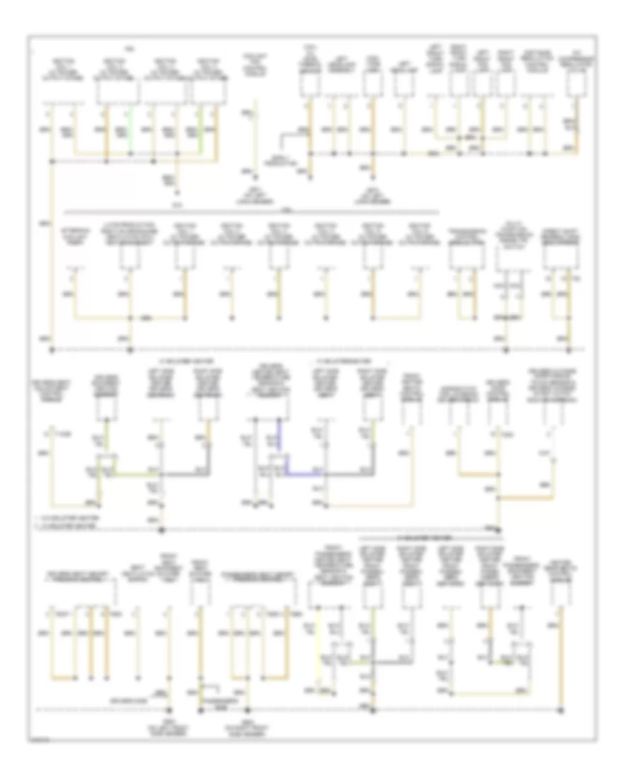 Ground Distribution Wiring Diagram (2 of 4) for Volkswagen CC VR6 4Motion 2009