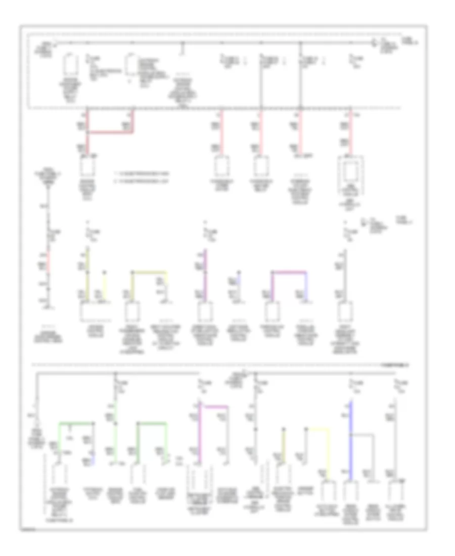 Power Distribution Wiring Diagram (5 of 6) for Volkswagen CC VR6 4Motion 2009