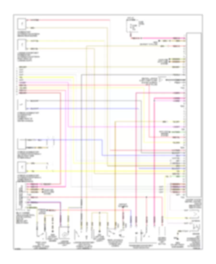 Power Door Locks Wiring Diagram (3 of 3) for Volkswagen CC VR6 4Motion 2009