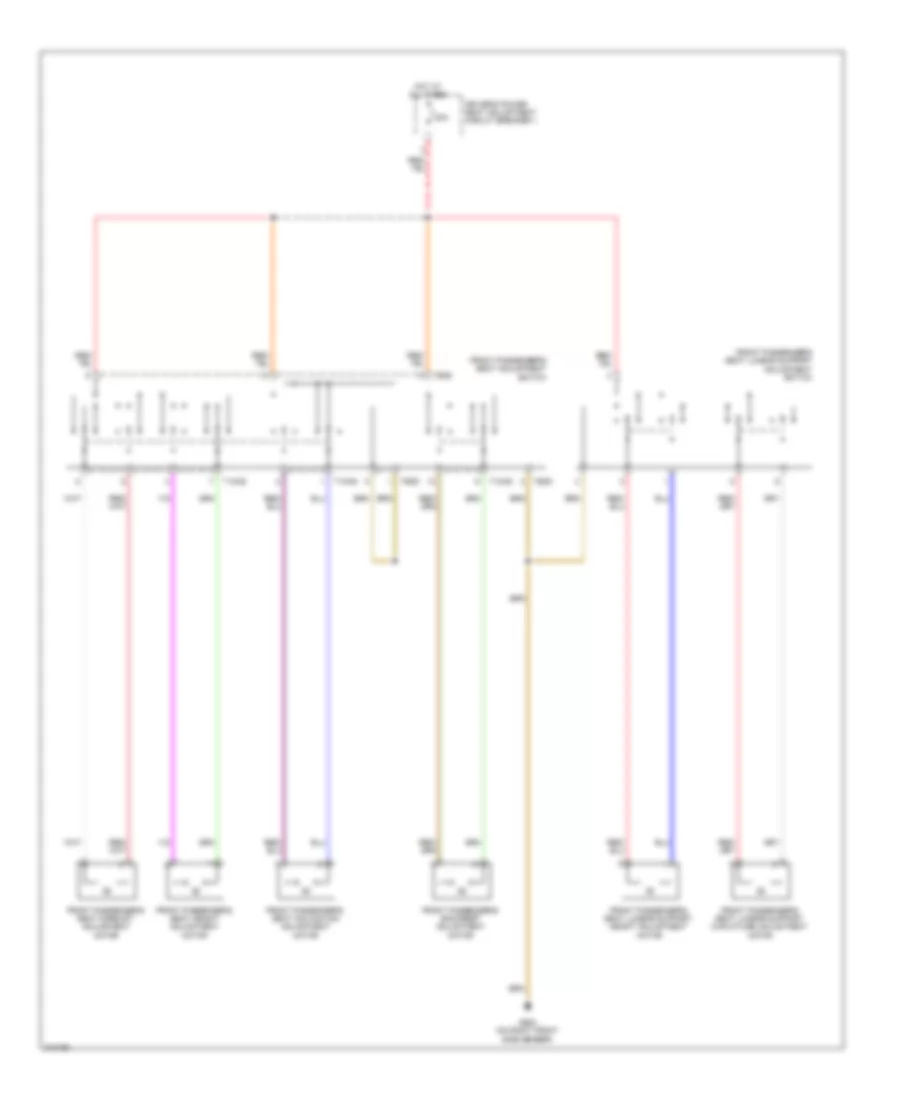 Passenger Power Seat Wiring Diagram for Volkswagen CC VR6 4Motion 2009