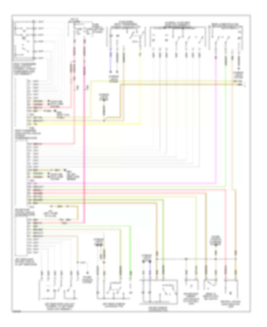 Forced Entry Wiring Diagram (1 of 3) for Volkswagen CC Executive 2012