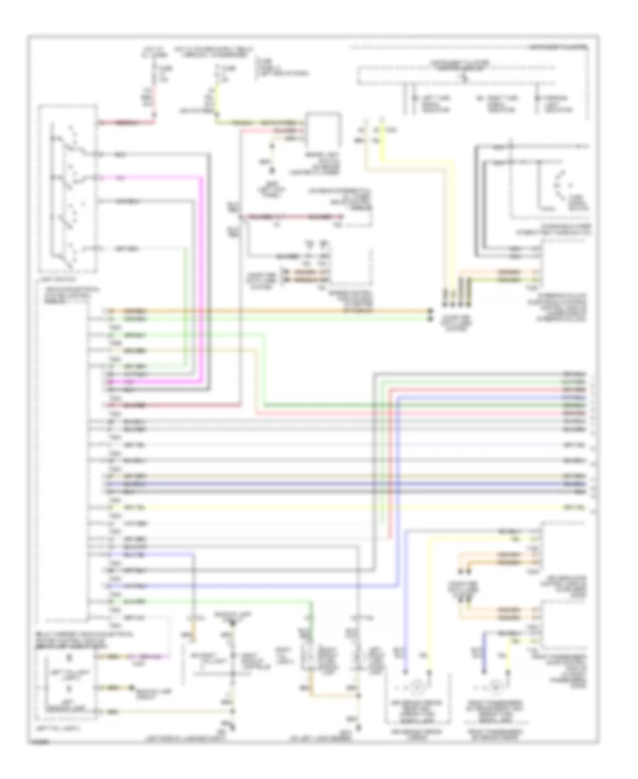 Exterior Lamps Wiring Diagram (1 of 2) for Volkswagen CC Executive 2012