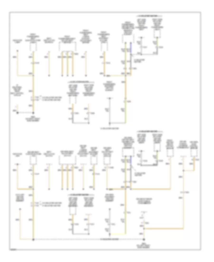 Ground Distribution Wiring Diagram (3 of 5) for Volkswagen CC Executive 2012