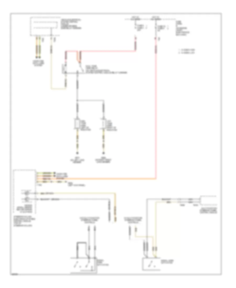 Horn Wiring Diagram for Volkswagen CC Executive 2012