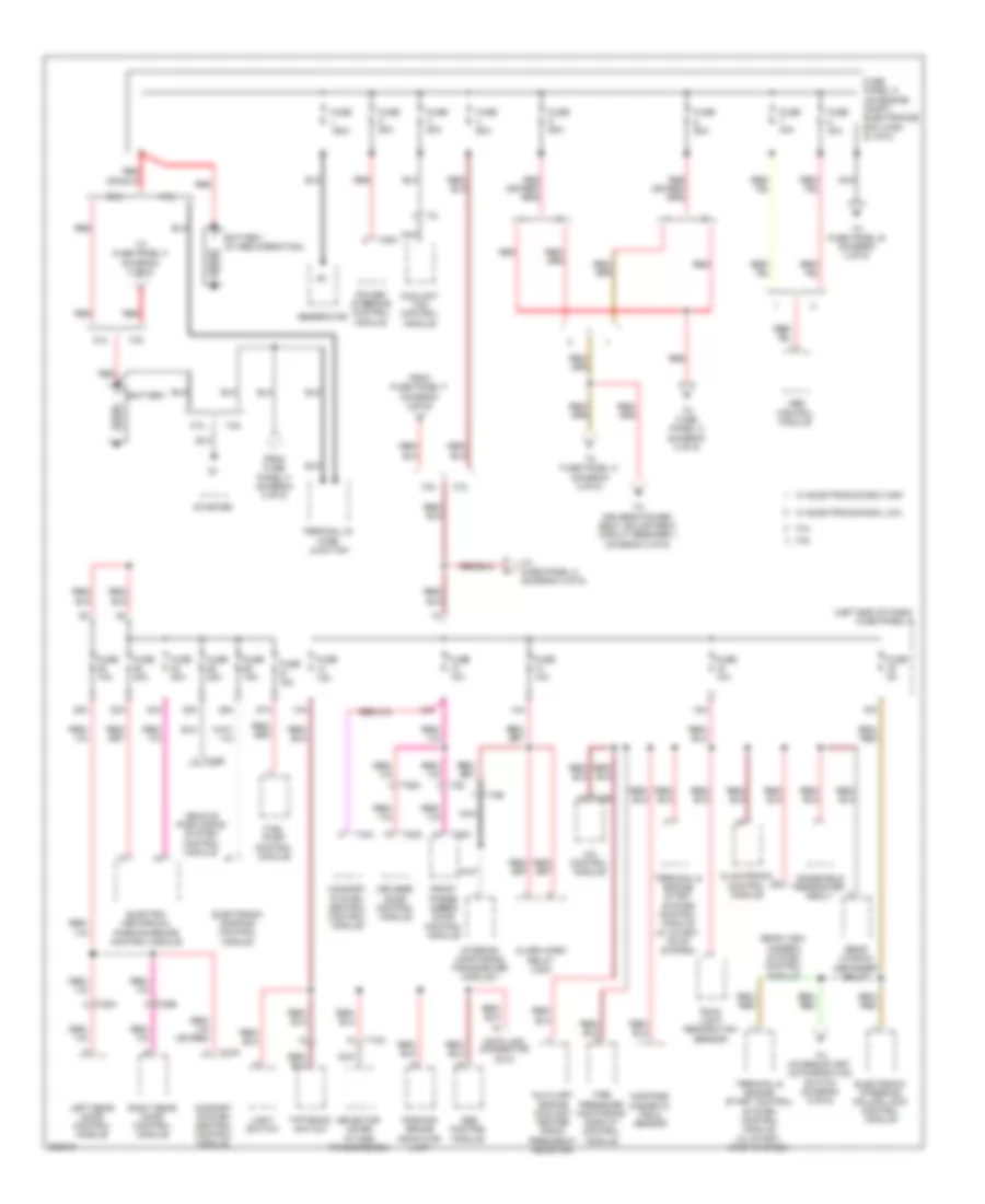 Power Distribution Wiring Diagram 1 of 6 for Volkswagen CC Executive 2012