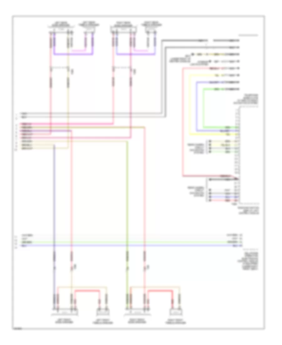 Premium Radio Wiring Diagram, without Amplifier (2 of 2) for Volkswagen CC Executive 2012