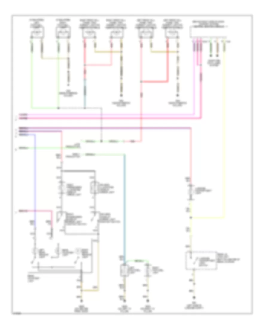 Courtesy Lamps Wiring Diagram 2 of 2 for Volkswagen CC VR6 Sport 2009