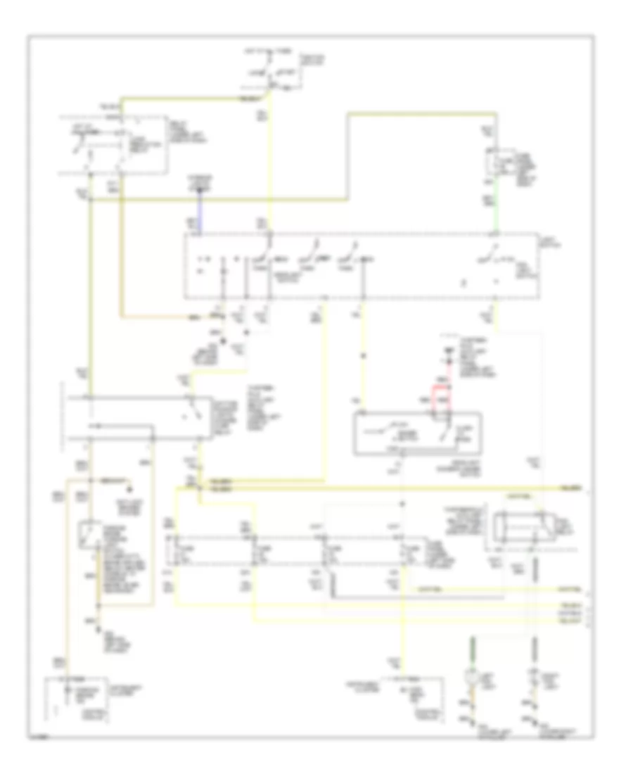 2.8L, Электросхема фар, С Выполнение Высокой интенсивности (1 из 2) для Volkswagen Passat GLX 2004