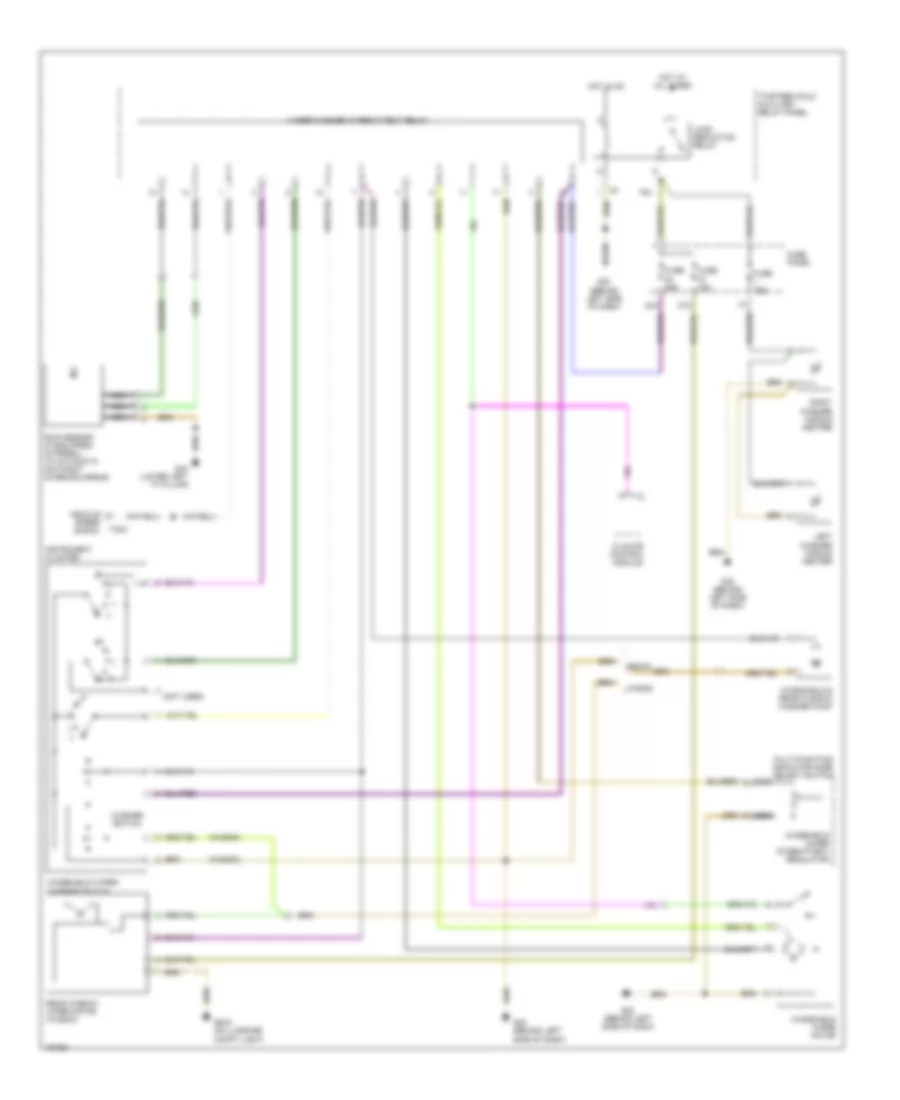 Электросхема стеклоочистителя, дворников и омывателя для Volkswagen Passat GLX 2004