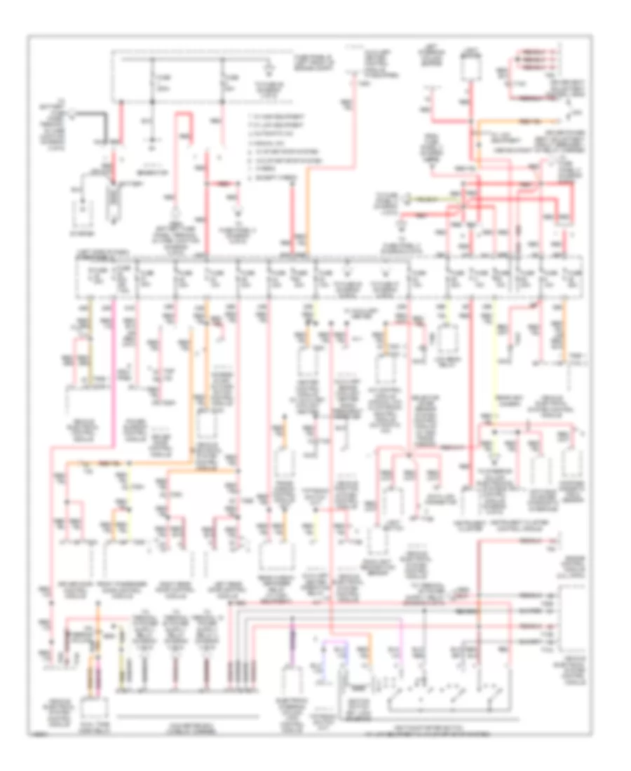 Power Distribution Wiring Diagram 1 of 6 for Volkswagen Jetta Hybrid SEL Premium 2014