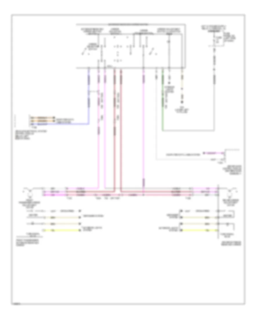 Power Mirrors Wiring Diagram, with Low Equipment for Volkswagen Jetta Hybrid SEL Premium 2014