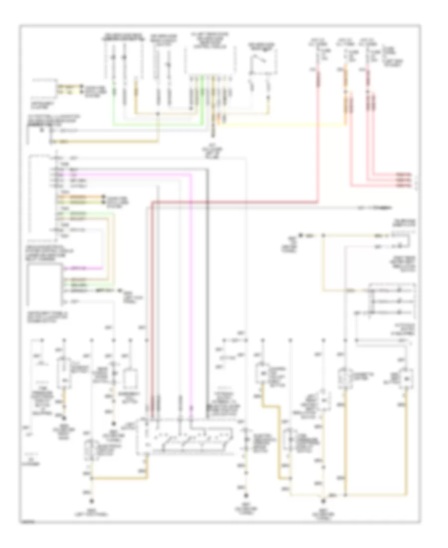 Instrument Illumination Wiring Diagram 1 of 2 for Volkswagen CC R Line 2012
