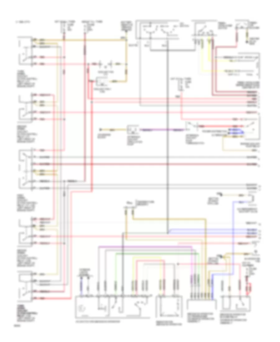 Air Conditioning Wiring Diagrams 1 of 2 for Volkswagen EuroVan CL 1993