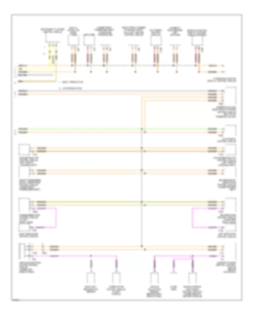 Computer Data Lines Wiring Diagram 2 of 2 for Volkswagen Eos Lux 2009