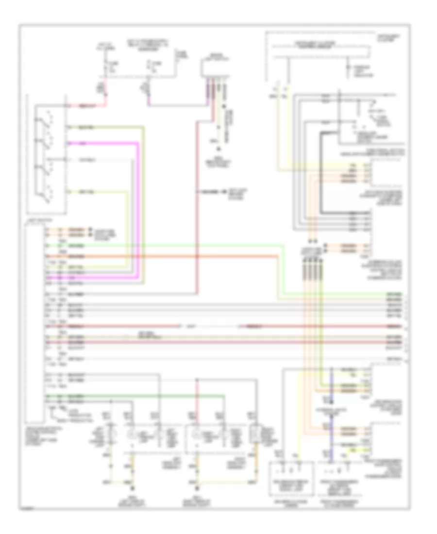 Exterior Lamps Wiring Diagram 1 of 2 for Volkswagen Eos Lux 2009