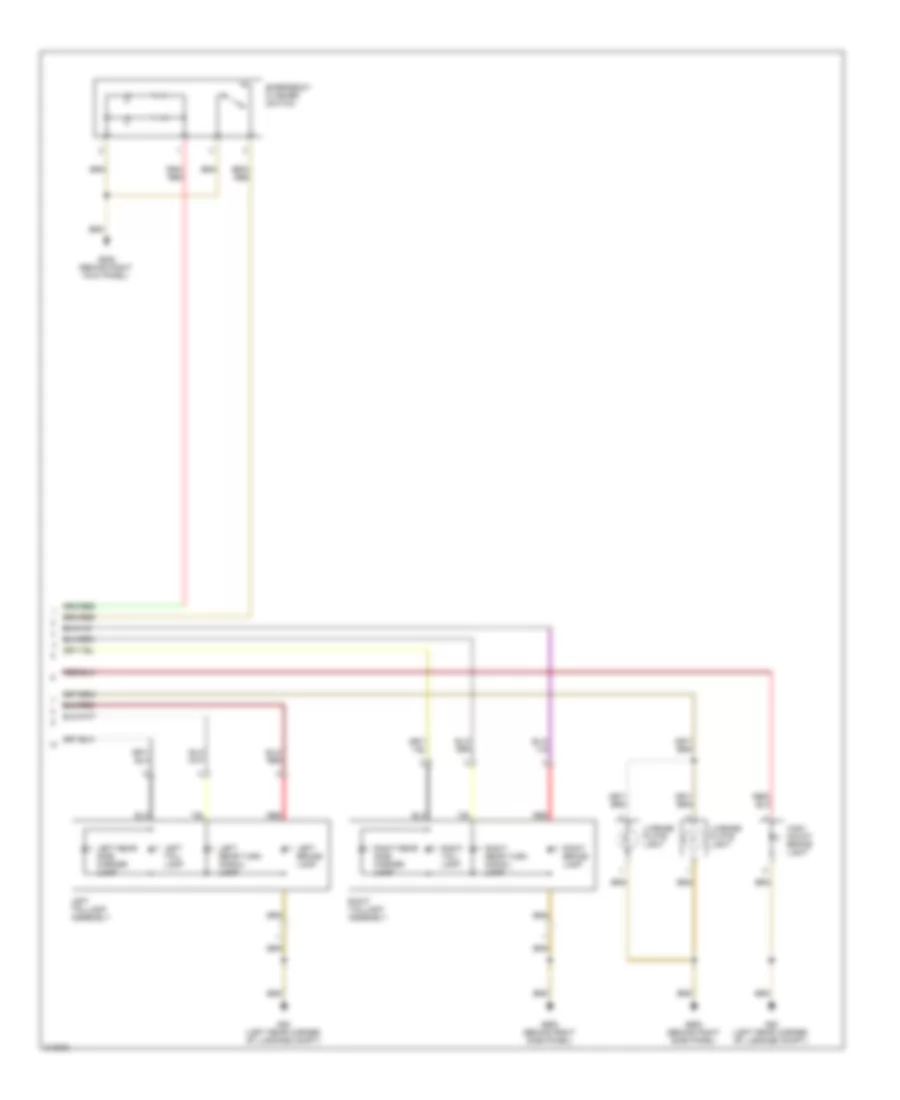 Exterior Lamps Wiring Diagram 2 of 2 for Volkswagen Eos Lux 2009