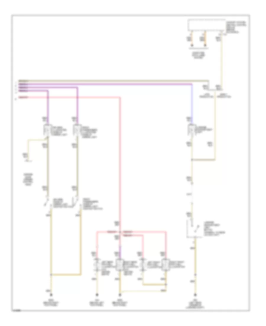 Courtesy Lamps Wiring Diagram 2 of 2 for Volkswagen Eos Lux 2009