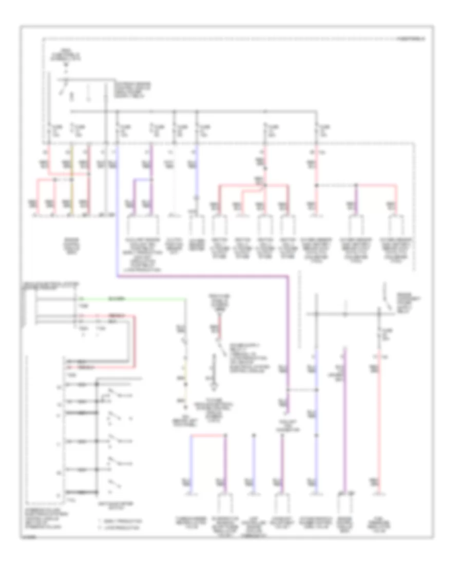 Power Distribution Wiring Diagram 2 of 5 for Volkswagen Eos Lux 2009