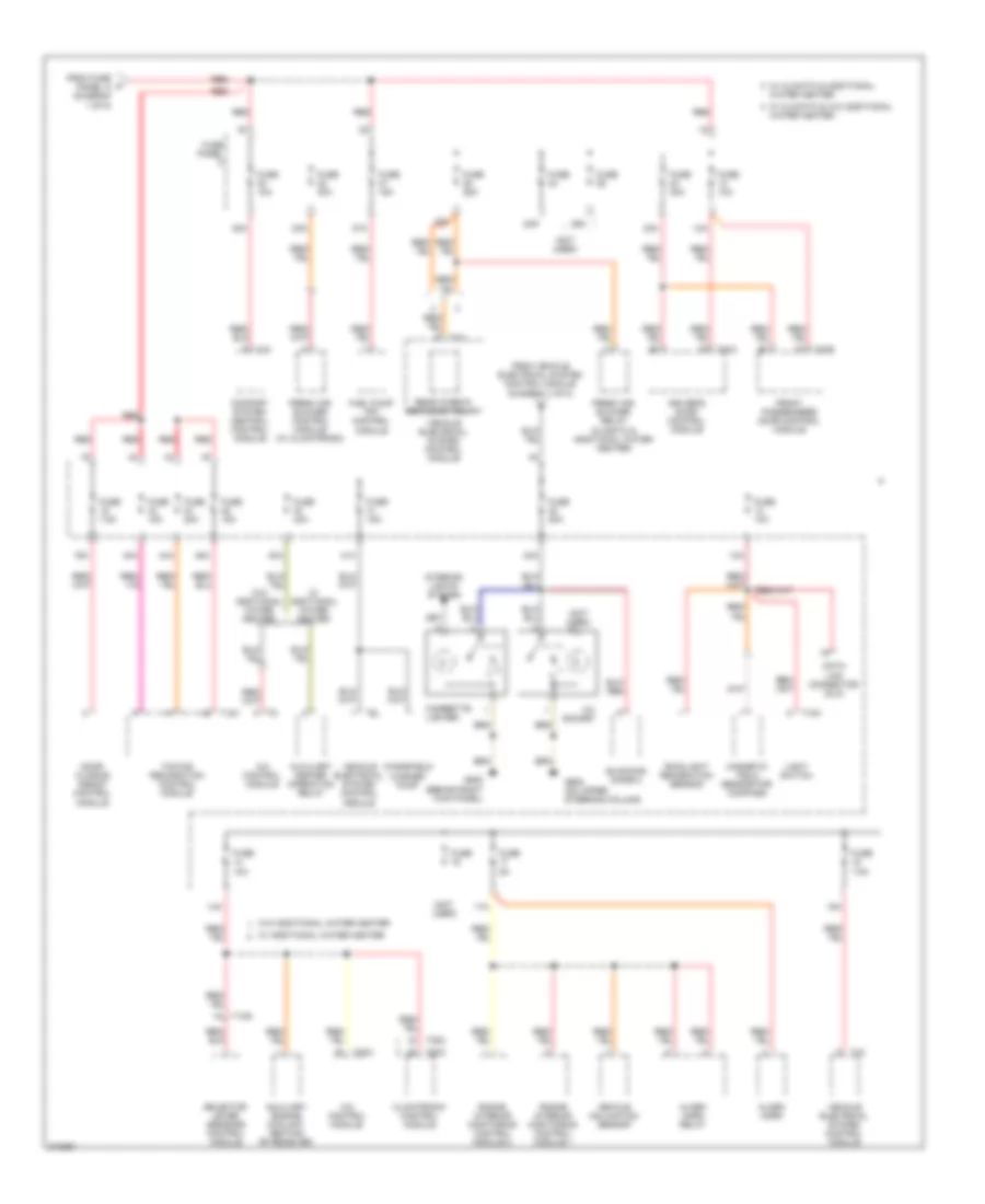 Power Distribution Wiring Diagram (4 of 5) for Volkswagen Eos Lux 2009