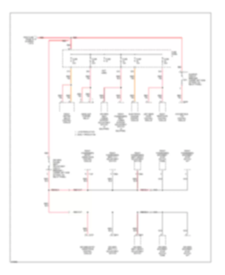 Power Distribution Wiring Diagram 5 of 5 for Volkswagen Eos Lux 2009