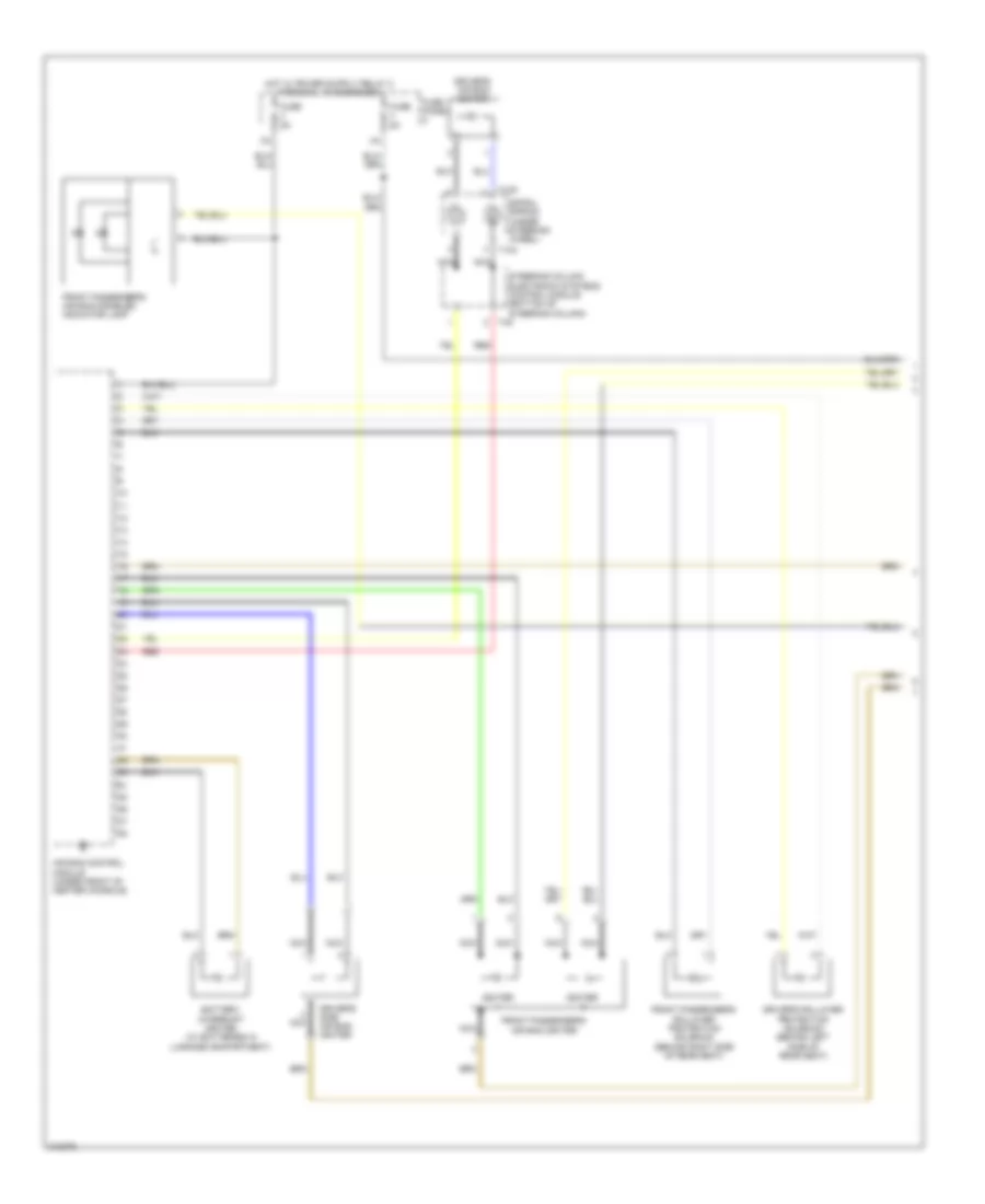 Supplemental Restraints Wiring Diagram 1 of 3 for Volkswagen Eos Lux 2009