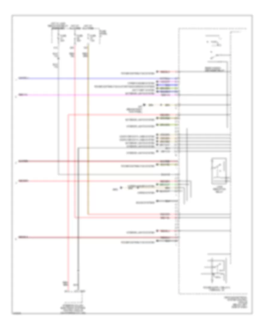 Vehicle Electrical System Control Module Wiring Diagram 2 of 2 for Volkswagen GLI 2 0T 2009