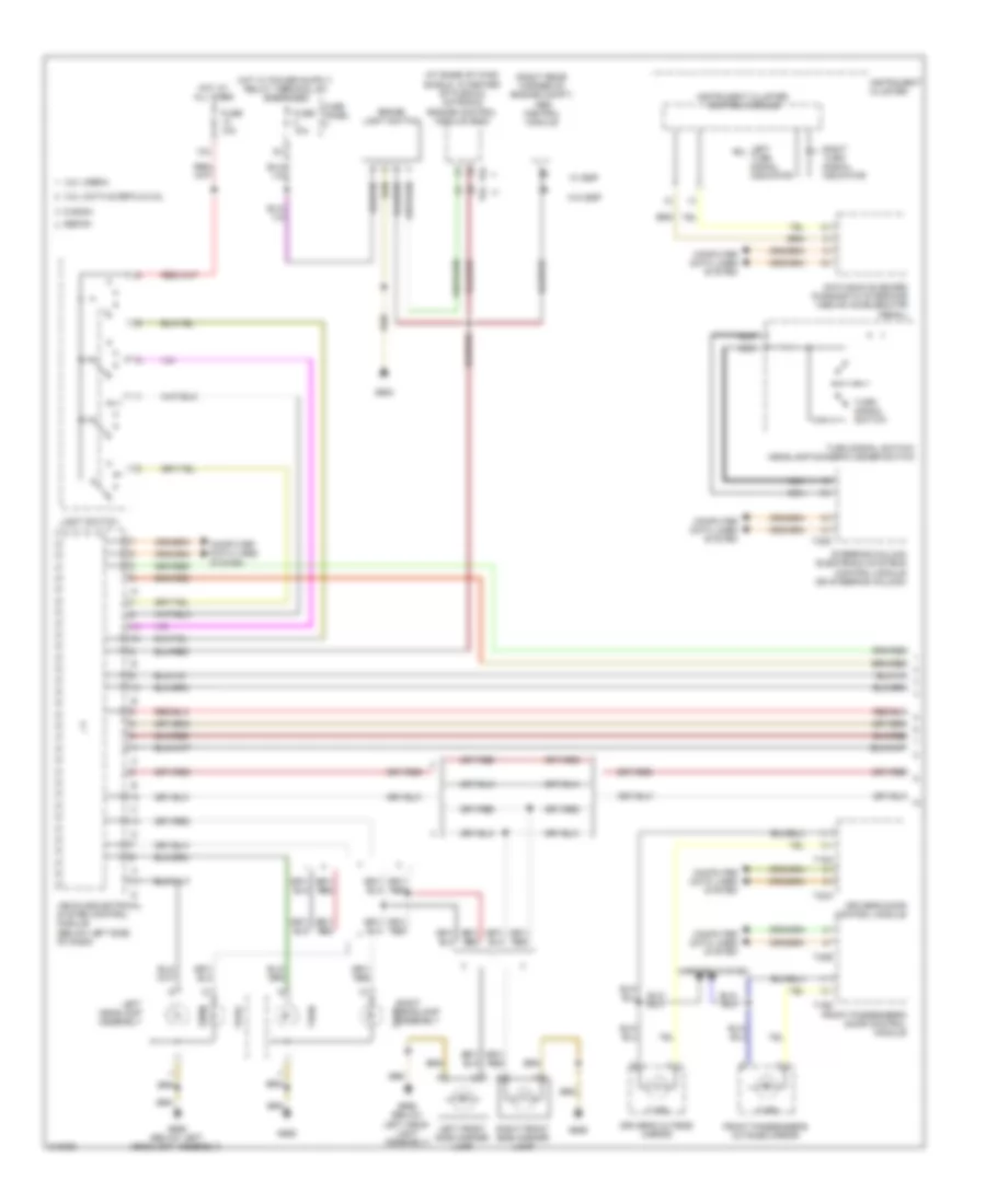 Exterior Lamps Wiring Diagram (1 of 2) for Volkswagen GLI 2.0T 2009