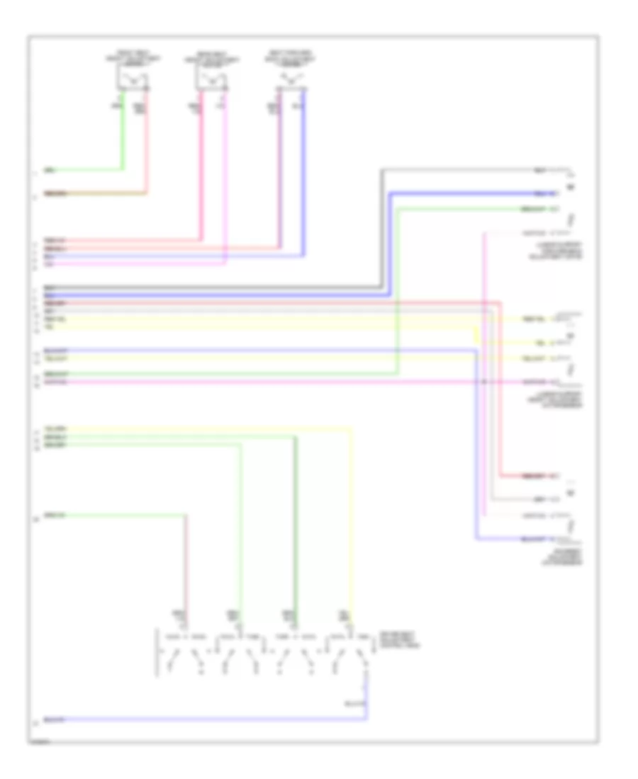 Memory Systems Wiring Diagram (2 of 2) for Volkswagen GLI 2.0T 2009