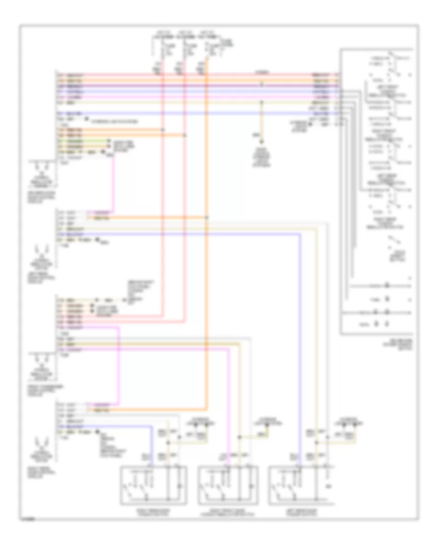 Power Windows Wiring Diagram for Volkswagen GLI 2 0T 2009