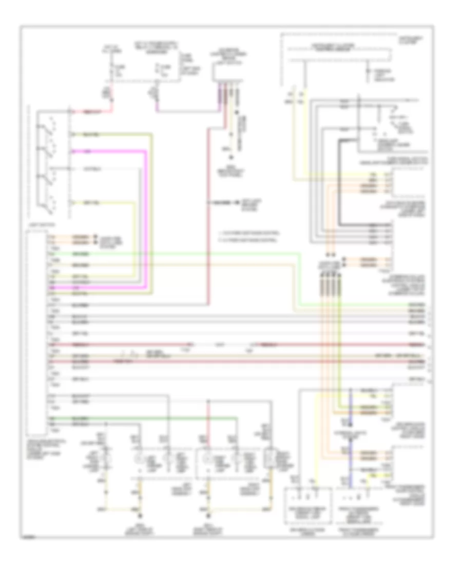 Exterior Lamps Wiring Diagram 1 of 2 for Volkswagen Eos Executive 2012