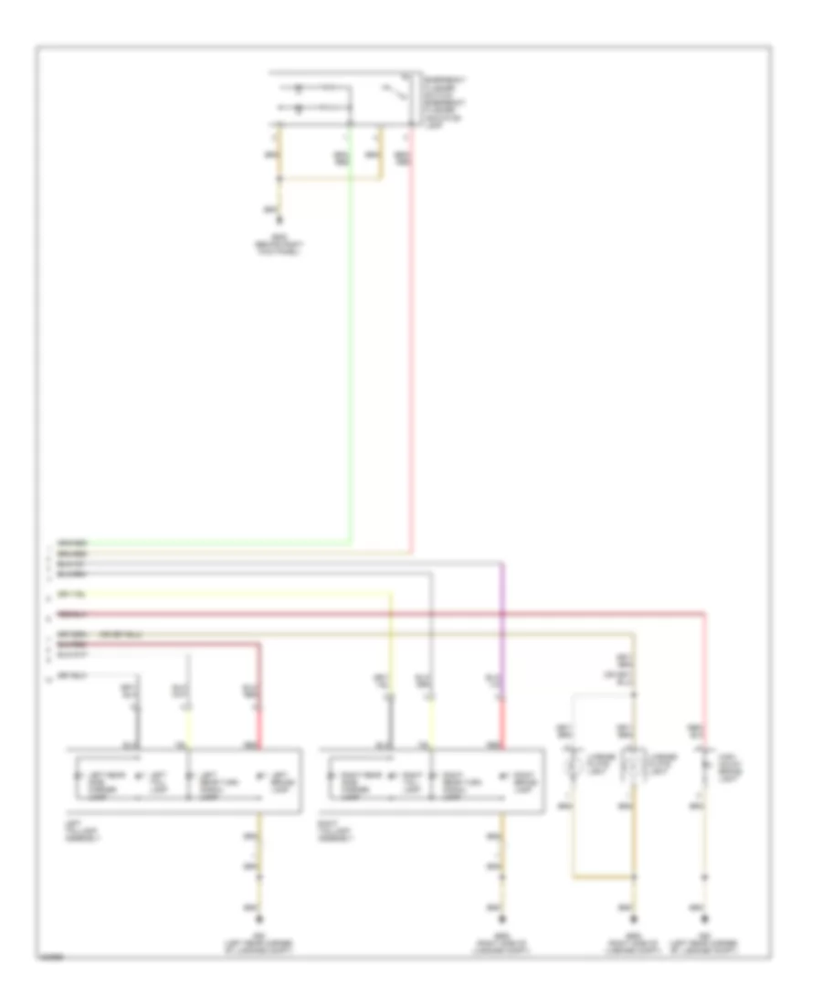 Exterior Lamps Wiring Diagram 2 of 2 for Volkswagen Eos Executive 2012