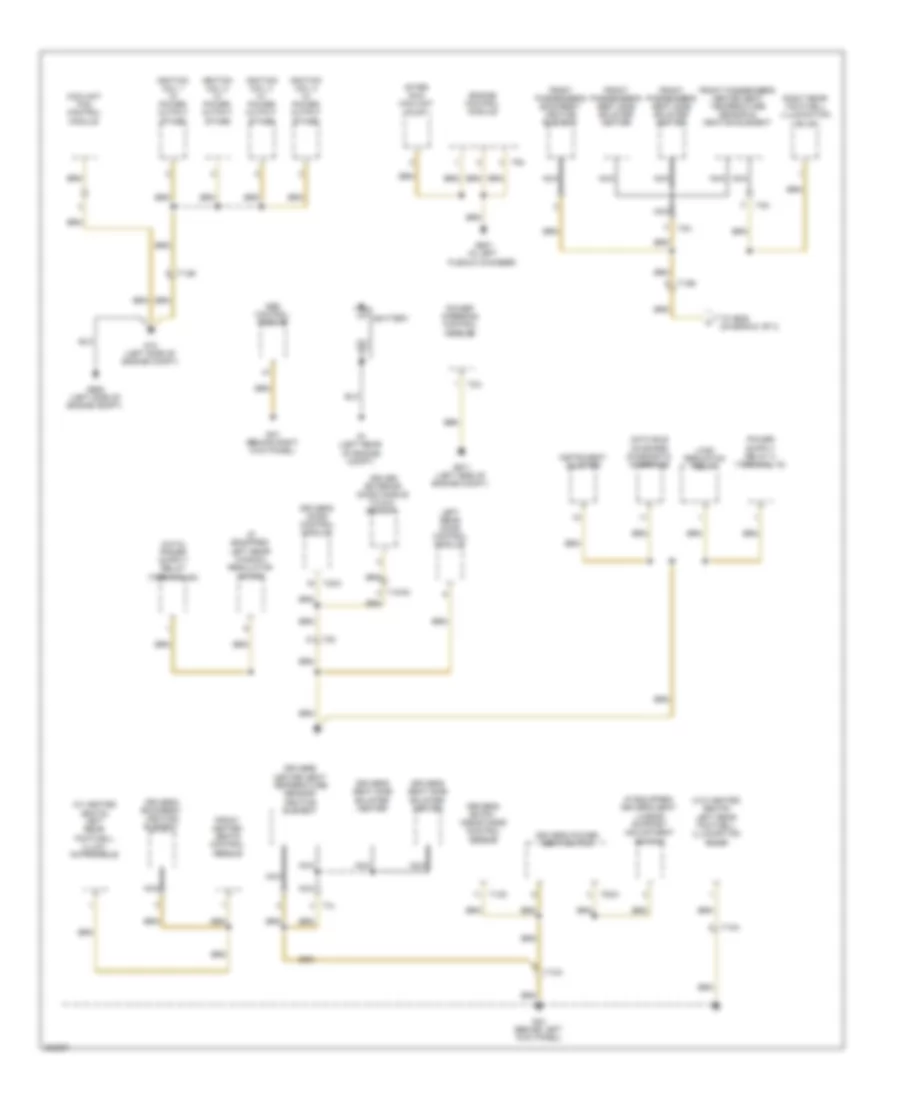 Ground Distribution Wiring Diagram 1 of 3 for Volkswagen Eos Executive 2012