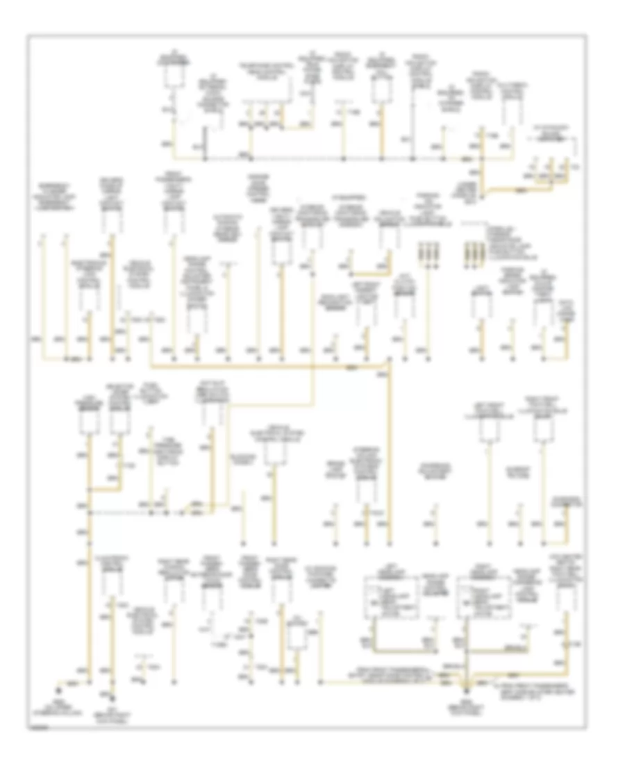 Ground Distribution Wiring Diagram (2 of 3) for Volkswagen Eos Executive 2012