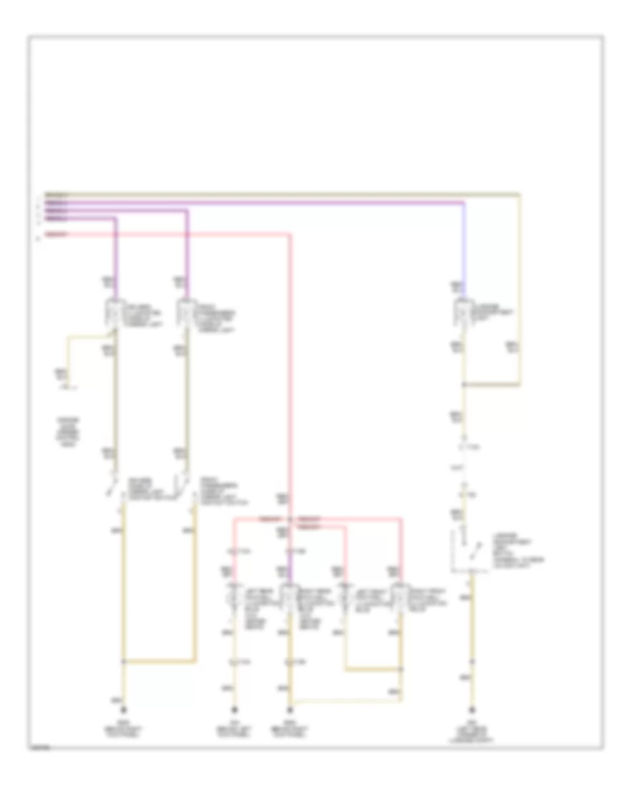 Courtesy Lamps Wiring Diagram (2 of 2) for Volkswagen Eos Executive 2012