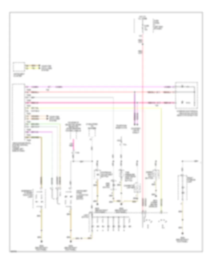 Instrument Illumination Wiring Diagram (1 of 2) for Volkswagen Eos Executive 2012