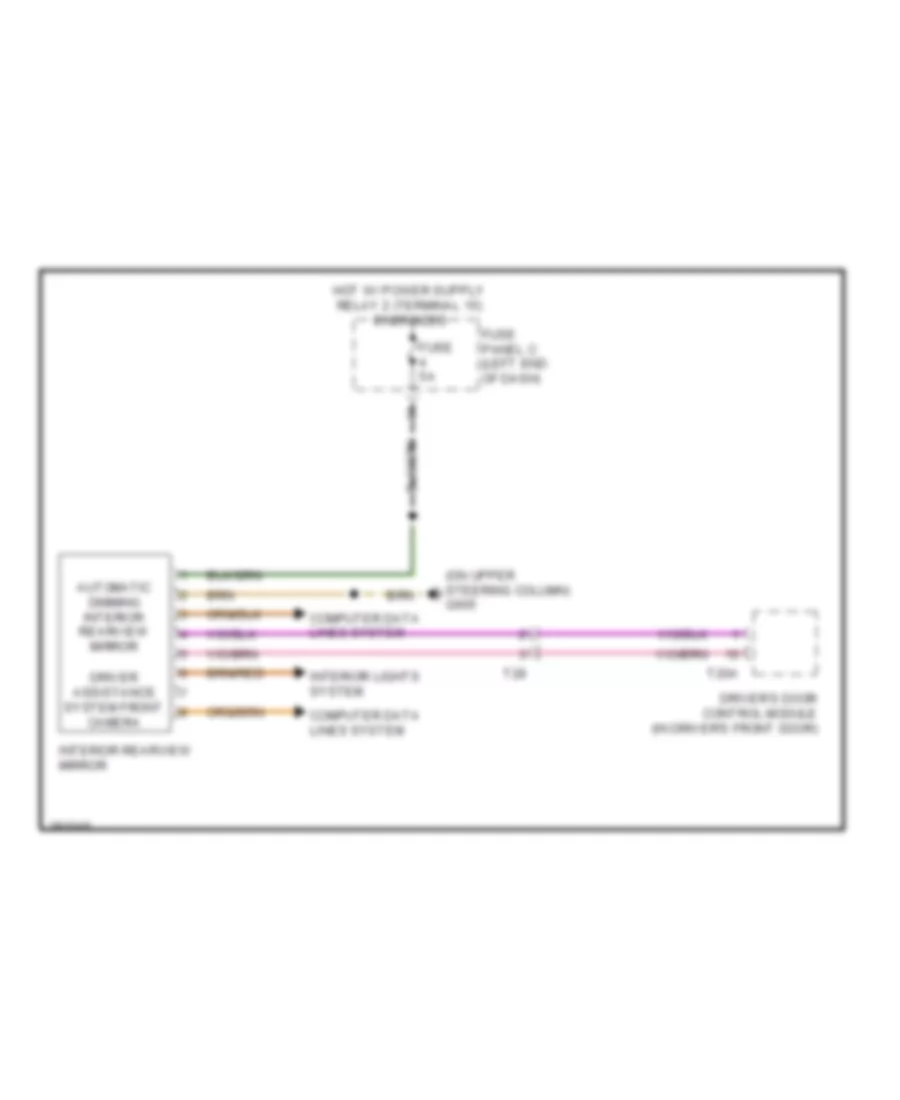 Driver Assistance System Wiring Diagram for Volkswagen Eos Executive 2012