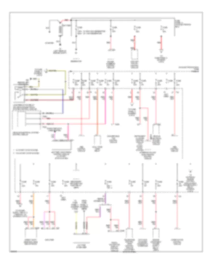 Power Distribution Wiring Diagram 1 of 5 for Volkswagen Eos Executive 2012