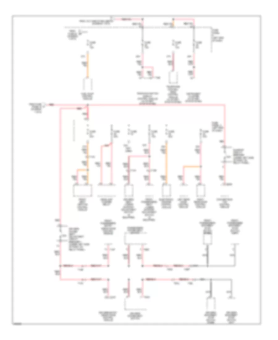 Power Distribution Wiring Diagram (5 of 5) for Volkswagen Eos Executive 2012