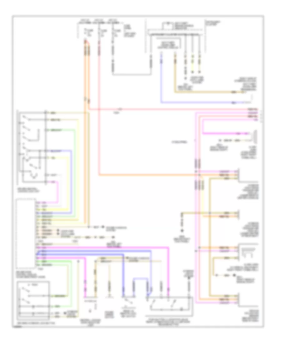 Power Door Locks Wiring Diagram 1 of 2 for Volkswagen Eos Executive 2012