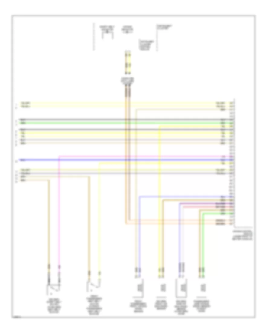 Supplemental Restraints Wiring Diagram 3 of 3 for Volkswagen Eos Executive 2012