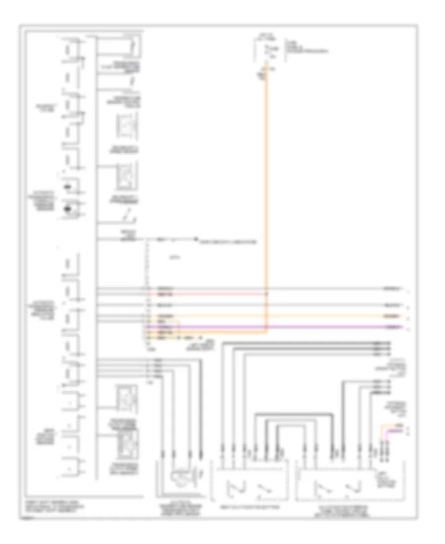 Transmission Wiring Diagram 1 of 2 for Volkswagen Eos Executive 2012