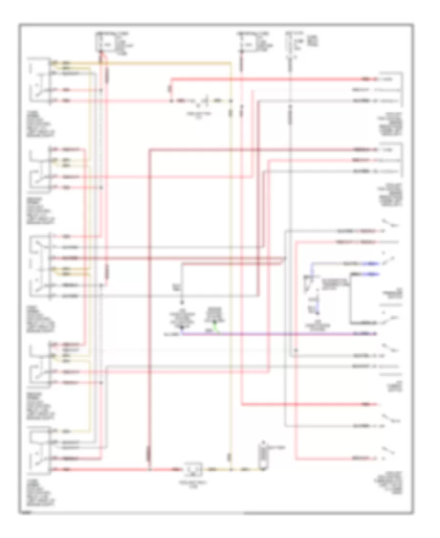 Cooling Fan Wiring Diagram with A C for Volkswagen EuroVan GL 1993
