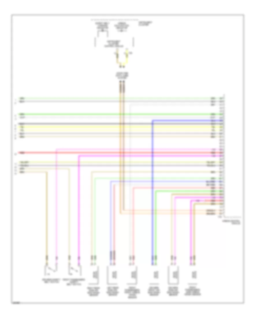 Supplemental Restraints Wiring Diagram (3 of 3) for Volkswagen GTI 2.0T 2009
