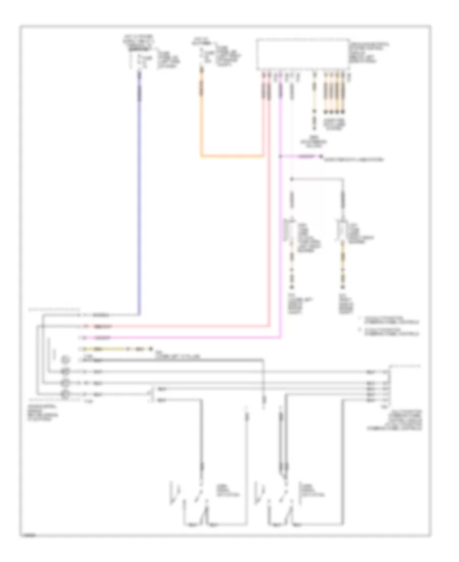 Horn Wiring Diagram, with Low Equipment for Volkswagen Jetta SEL 2014